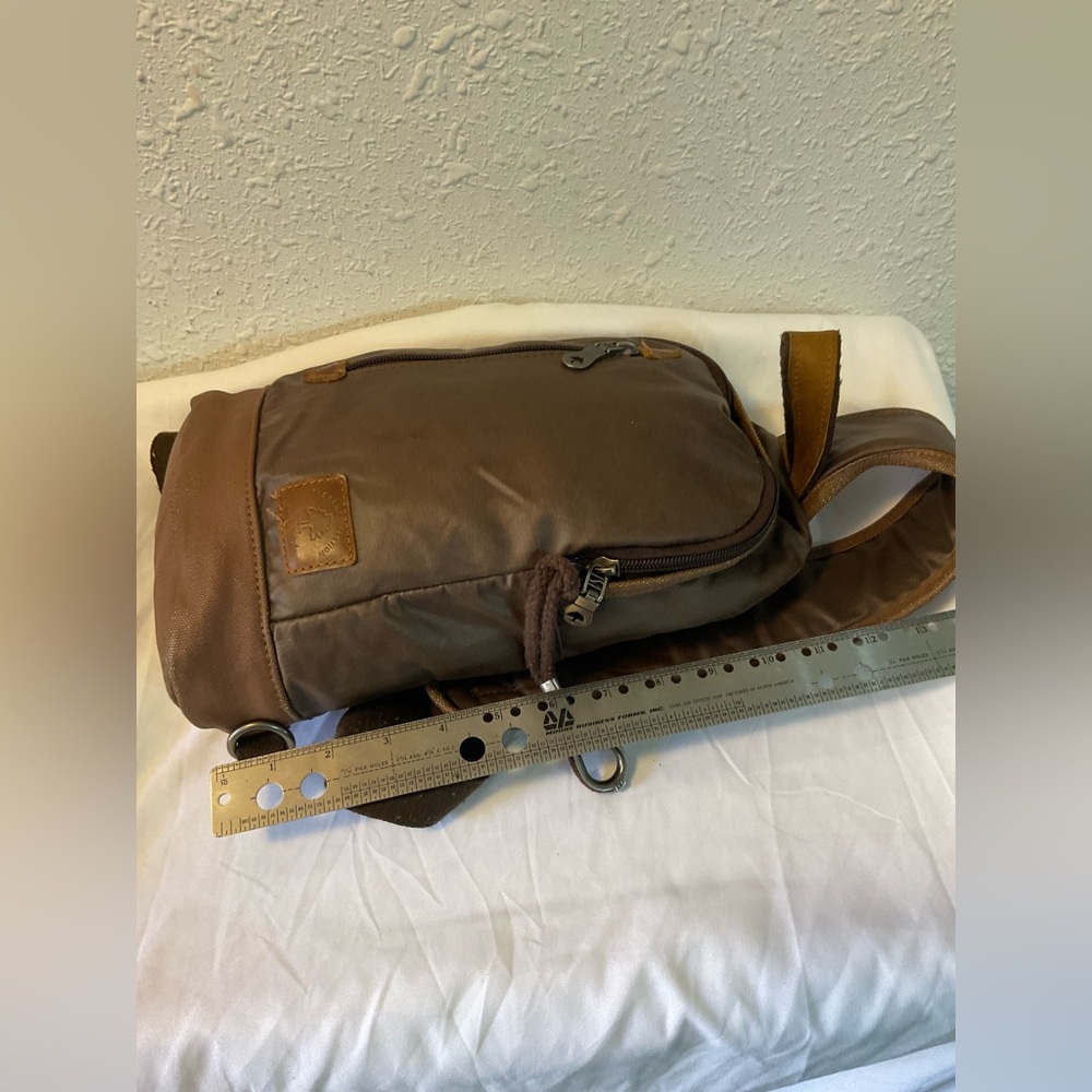 The Same Direction Light Coated Canvas Sling Bag - image 5